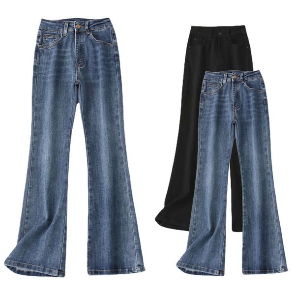 autumn high waist elastic denim micro flared pants women's temperament commute slim dark, Blue
autumn high waist elastic denim micro flared pants women's temperament commute slim dark, Blue