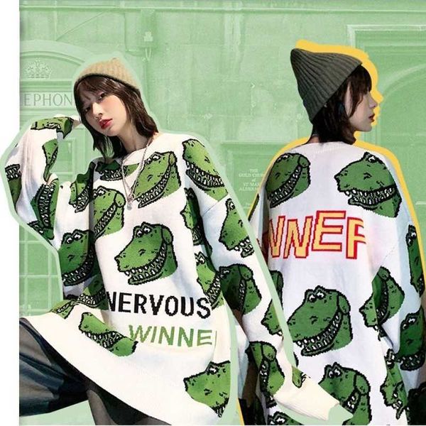 streetwear oversize female pullover kawaii embroidery hip hop knit women sweater winter loose woman clothing 210922, White;black
streetwear oversize female pullover kawaii embroidery hip hop knit women sweater winter loose woman clothing 210922, White;black