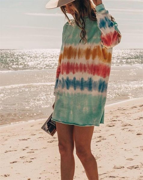 tie-dye womens long sleeve t-shirt fashion trend casual crew neck tshirt designer new female loose long section home tees, White
tie-dye womens long sleeve t-shirt fashion trend casual crew neck tshirt designer new female loose long section home tees, White