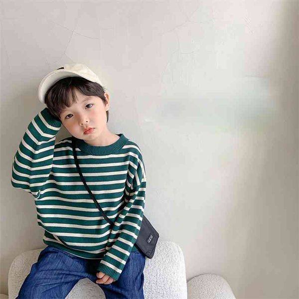 autumn winter boys knitted soft striped sweaters children all-match loose long-sleeved pullovers 210708, Blue
autumn winter boys knitted soft striped sweaters children all-match loose long-sleeved pullovers 210708, Blue
