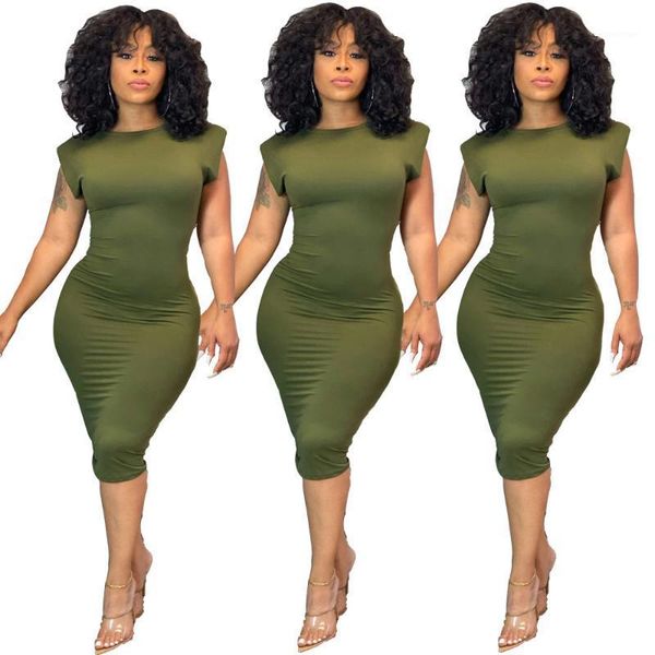 style fashion solid color women's sleeveless personality shoulder pads round neck temperament commuter bag hip dress casual dresses, Black;gray
style fashion solid color women's sleeveless personality shoulder pads round neck temperament commuter bag hip dress casual dresses, Black;gray