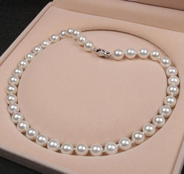 10mm natural sea shell pearl necklace 18 inch white pink purple beaded necklace 925 silver clasp
10mm natural sea shell pearl necklace 18 inch white pink purple beaded necklace 925 silver clasp