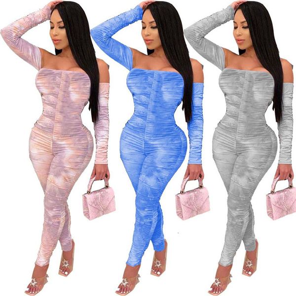 2021 new women's jumpsuits draped tye dey body suit ny stetch off shoulder long sleeve stacked leggings wholesale dropshpping rmh0, Black
2021 new women's jumpsuits draped tye dey body suit ny stetch off shoulder long sleeve stacked leggings wholesale dropshpping rmh0, Black