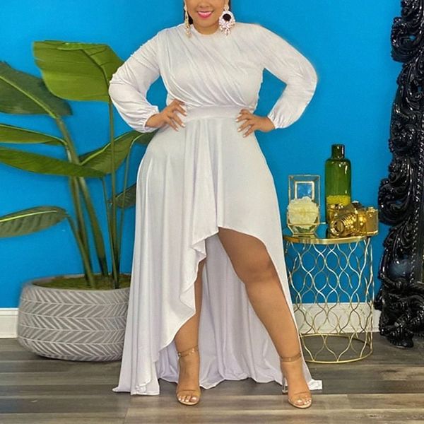 women's plus size a line dress solid color round neck ruffle long sleeve fall spring vintage prom dress maxi long dress party holiday f, Black
women's plus size a line dress solid color round neck ruffle long sleeve fall spring vintage prom dress maxi long dress party holiday f, Black
