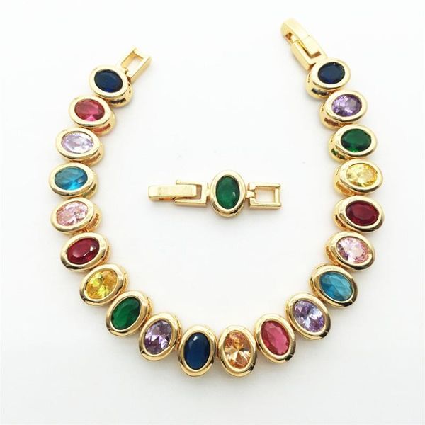 link, chain multicolor garnet adjustable gold color bracelets for women style brand jewelry wonderful gift, Black
link, chain multicolor garnet adjustable gold color bracelets for women style brand jewelry wonderful gift, Black