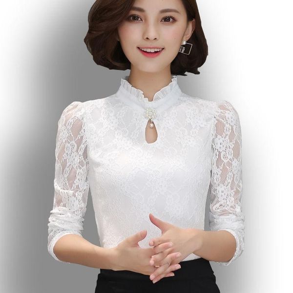 women's blouses & shirts 2021 chiffon lace feminina blusa long puff sleeved shirt ruffled button plus size 6xl y776, White
women's blouses & shirts 2021 chiffon lace feminina blusa long puff sleeved shirt ruffled button plus size 6xl y776, White