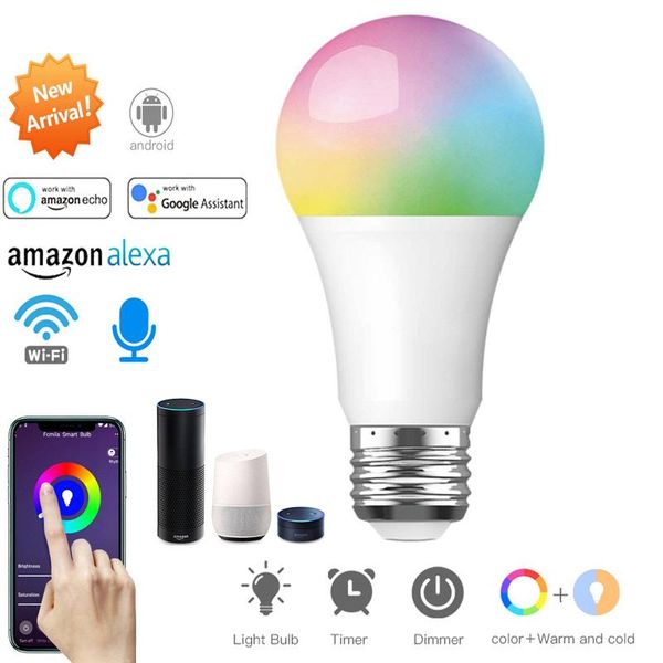 bulbs 9w smart led lamp wifi light bulb e27 dimmable rgbcw lights for alexa/google home colorful changing
bulbs 9w smart led lamp wifi light bulb e27 dimmable rgbcw lights for alexa/google home colorful changing