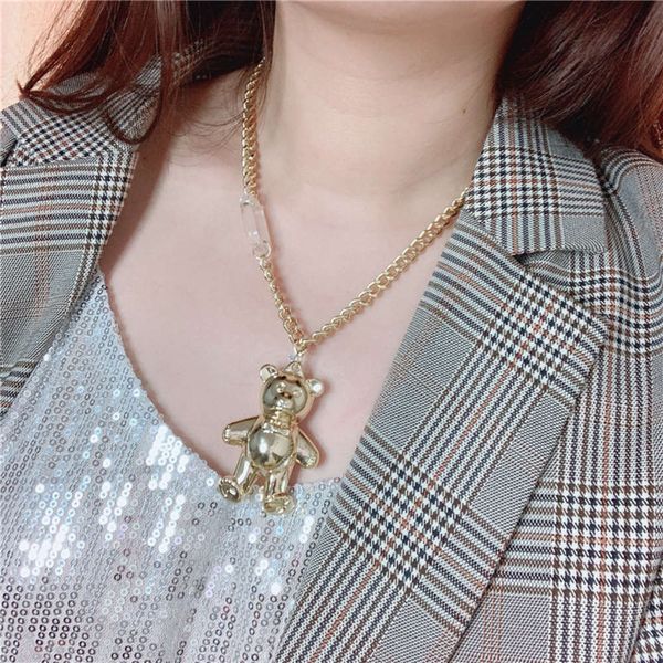 hbp new cartoon cute bear fashion clavicle chain versatile simple accessories alloy necklace, Silver
hbp new cartoon cute bear fashion clavicle chain versatile simple accessories alloy necklace, Silver