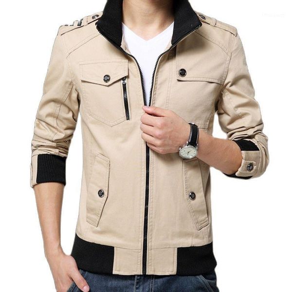 men's jackets spring autumn mens bomber zipper fashion multi-pocket slim fit air pilot coat male cargo tactical windbreaker, Black;brown
men's jackets spring autumn mens bomber zipper fashion multi-pocket slim fit air pilot coat male cargo tactical windbreaker, Black;brown