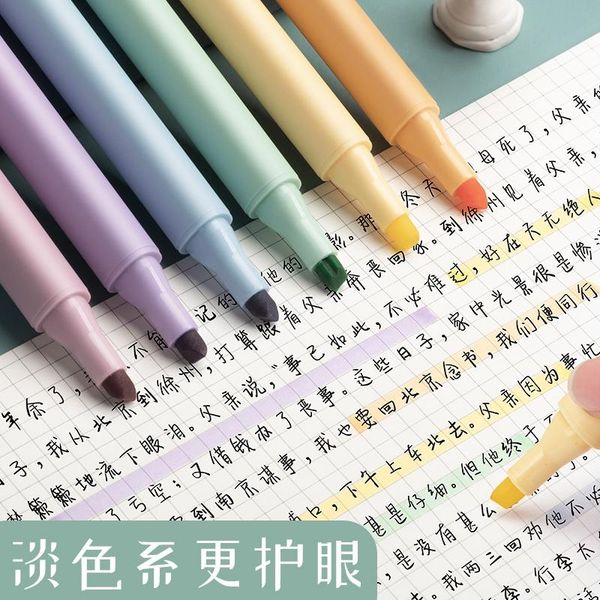 highlighters fluorescent pen morandi light color is a silver students use take notes. special college student marking office, Black;red
highlighters fluorescent pen morandi light color is a silver students use take notes. special college student marking office, Black;red