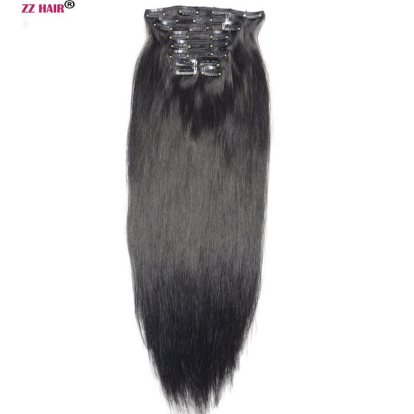 16-28 inches 10pcs set 220g 100% brazilian remy clip-in human hair extensions clips full head natural straight, Black;brown
16-28 inches 10pcs set 220g 100% brazilian remy clip-in human hair extensions clips full head natural straight, Black;brown