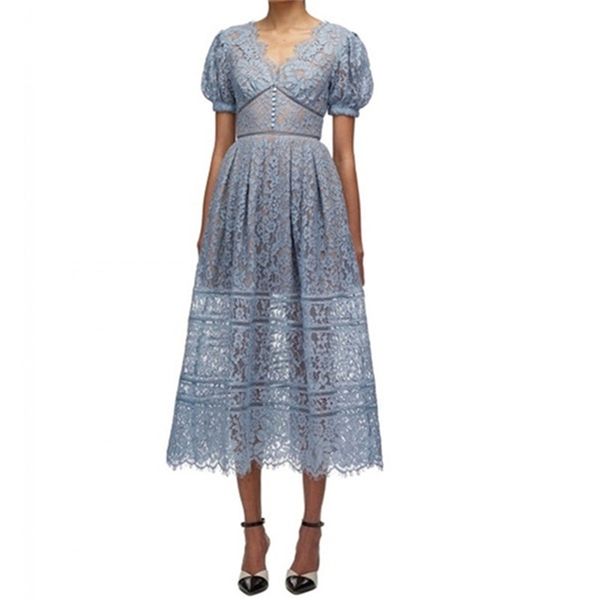 runway summer dress women's embroidery puff sleeve ruffles shirt self portrait vestidos lace party 210603, Black;gray
runway summer dress women's embroidery puff sleeve ruffles shirt self portrait vestidos lace party 210603, Black;gray