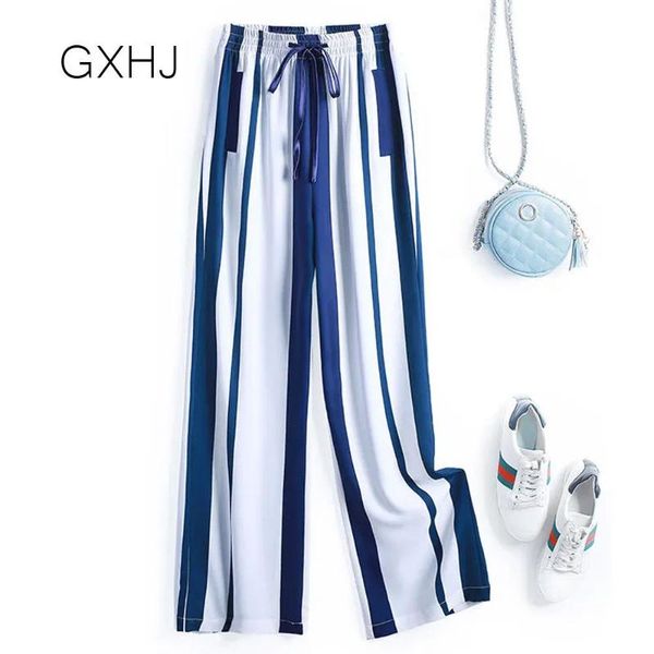 women's pants & capris women striped chiffon wide-leg summer high waist slimming casual loose tie ice silk mopping straight-leg, Black;white
women's pants & capris women striped chiffon wide-leg summer high waist slimming casual loose tie ice silk mopping straight-leg, Black;white