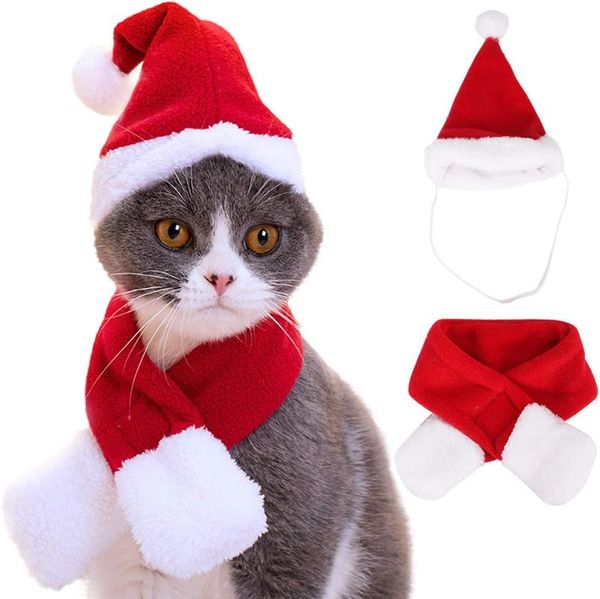 cat costumes dog pet santa hat with scarf, christmas costume set clothing and scarf for puppy dog, red
cat costumes dog pet santa hat with scarf, christmas costume set clothing and scarf for puppy dog, red