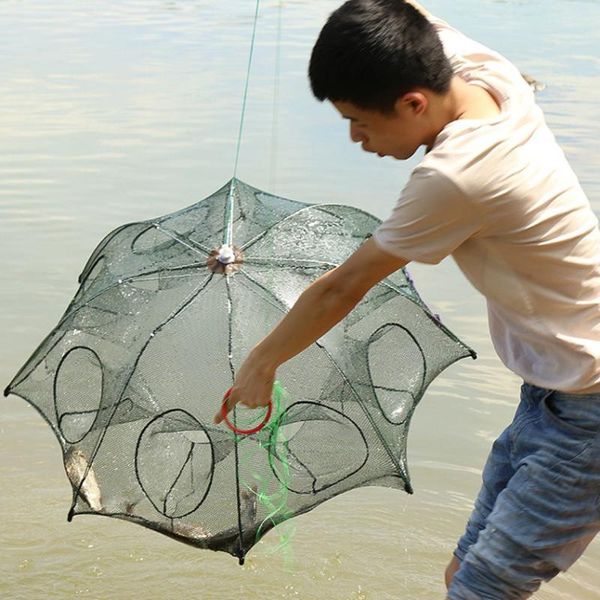 automatic fishing net shrimp cage nylon foldable crab fish trap cast net cast folding fishing network4/6/8/10/12/16holes
automatic fishing net shrimp cage nylon foldable crab fish trap cast net cast folding fishing network4/6/8/10/12/16holes