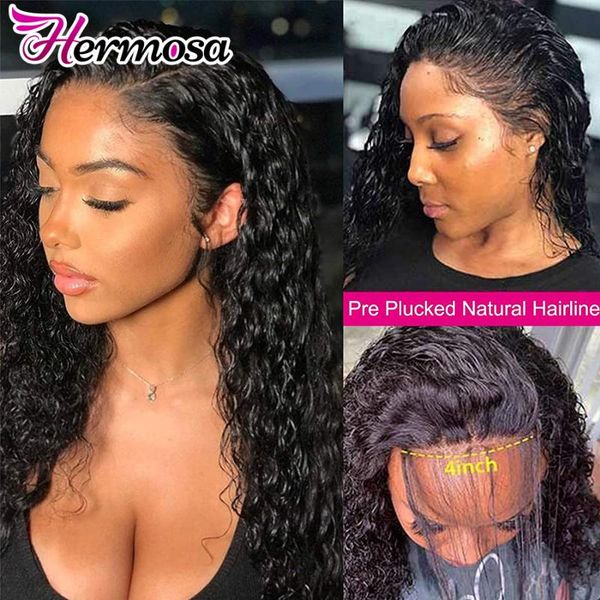 lace wigs 13x4 brazilian water wave front human hair 180% remy curly wig for woman pre plucked, Black;brown
lace wigs 13x4 brazilian water wave front human hair 180% remy curly wig for woman pre plucked, Black;brown