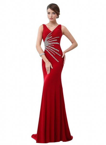 2021 new v-neck mermaid beading pleats sweep train prom party es evening gown formal vestidos de noiva i6sp, Black;red
2021 new v-neck mermaid beading pleats sweep train prom party es evening gown formal vestidos de noiva i6sp, Black;red
