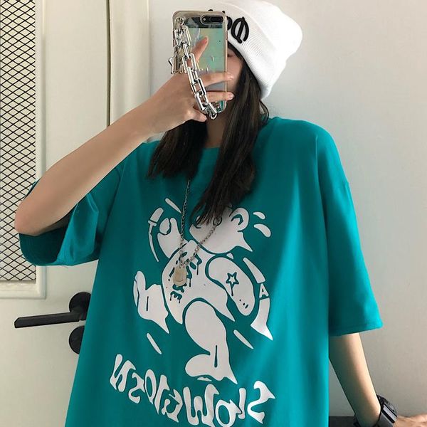 women's t-shirt loose women men bear print summer gothic clothing female punk dark streetwear ladies wind letter printing clothes, White
women's t-shirt loose women men bear print summer gothic clothing female punk dark streetwear ladies wind letter printing clothes, White