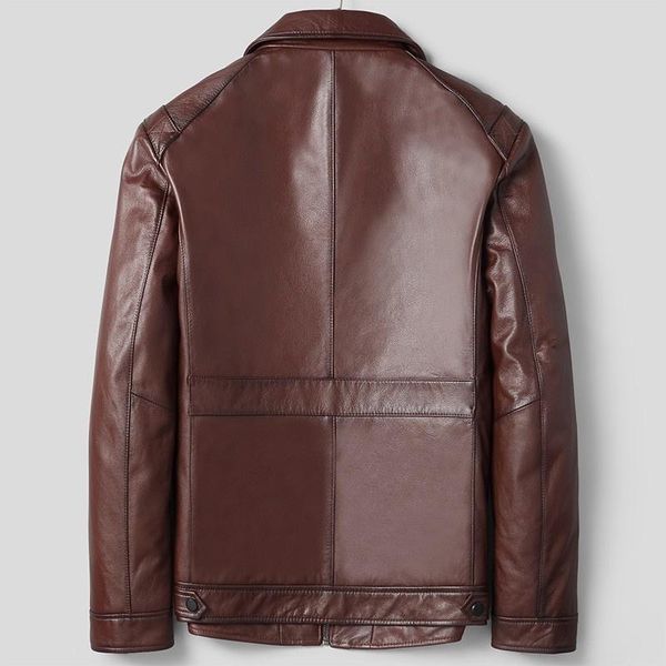 men's leather & faux autumn 100% real jacket men casual cowhide motorcycle coat business turn-down collar outerwear male oversize 4xl, Black
men's leather & faux autumn 100% real jacket men casual cowhide motorcycle coat business turn-down collar outerwear male oversize 4xl, Black