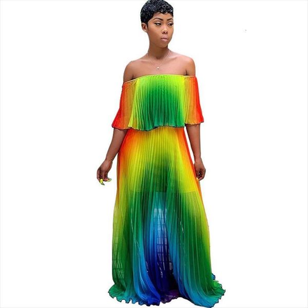 summer bohemian beach bright womens dresses slash neck off shoulder pleated gradient printed casual long, Black;gray
summer bohemian beach bright womens dresses slash neck off shoulder pleated gradient printed casual long, Black;gray