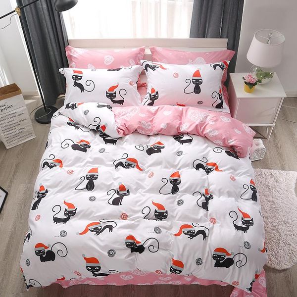 bedding sets home textile stylish simplicity christmas pink naughty cat cartoon 3/4pcs contain duvet cover bed sheet pillowcase
bedding sets home textile stylish simplicity christmas pink naughty cat cartoon 3/4pcs contain duvet cover bed sheet pillowcase