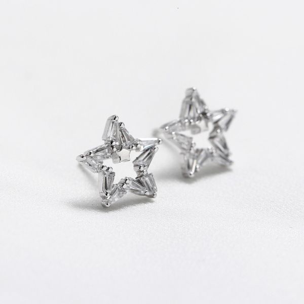 yhe051 us style zircon stud s925 silver five pointed star trapezoid zircon star earrings, Golden
yhe051 us style zircon stud s925 silver five pointed star trapezoid zircon star earrings, Golden
