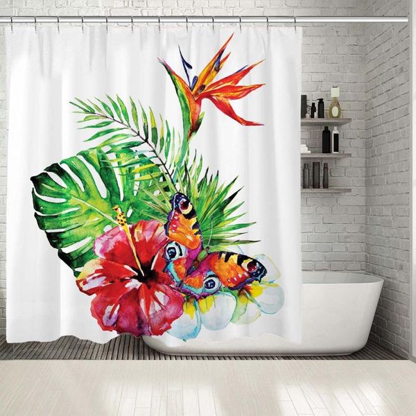 shower curtains curtain tropical palm leaves and flowers classic watercolor style nature artwork green red orange
shower curtains curtain tropical palm leaves and flowers classic watercolor style nature artwork green red orange