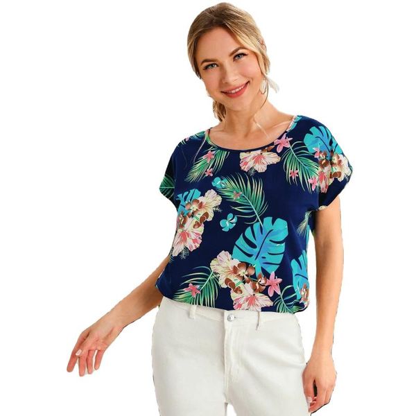 women's t-shirt spring and summer european american round neck loose large size short-sleeved top, White
women's t-shirt spring and summer european american round neck loose large size short-sleeved top, White