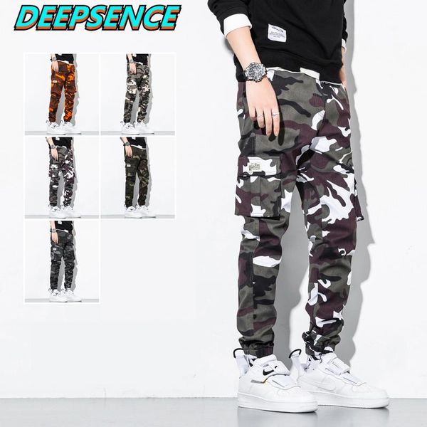 men spring and autumn camouflage pants men pockets drawstring casual loose fit full length cotton pencil pants, Black
men spring and autumn camouflage pants men pockets drawstring casual loose fit full length cotton pencil pants, Black
