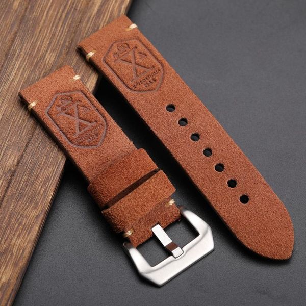 watch bands brown suede watchband 20 22 24mm is suitable for pam111 441 soft nubuck leather,strap, male strap skull, Black;brown 
watch bands brown suede watchband 20 22 24mm is suitable for pam111 441 soft nubuck leather,strap, male strap skull, Black;brown