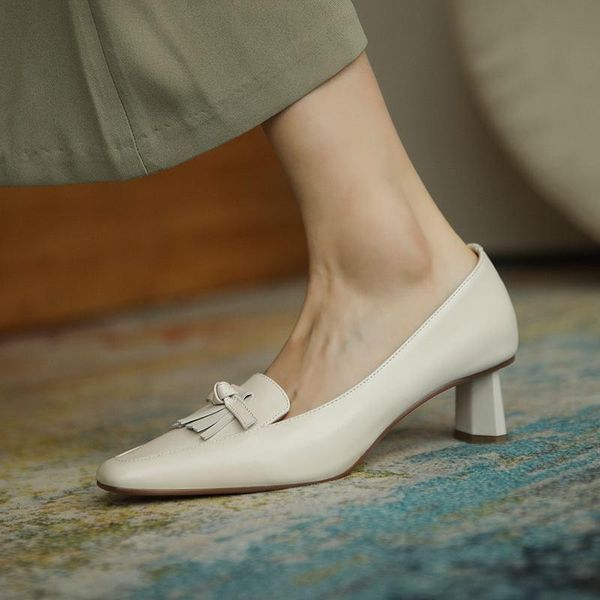 dress shoes tassel design soft genuine leather heels comfortable fashion casual women walking heel, Black
dress shoes tassel design soft genuine leather heels comfortable fashion casual women walking heel, Black