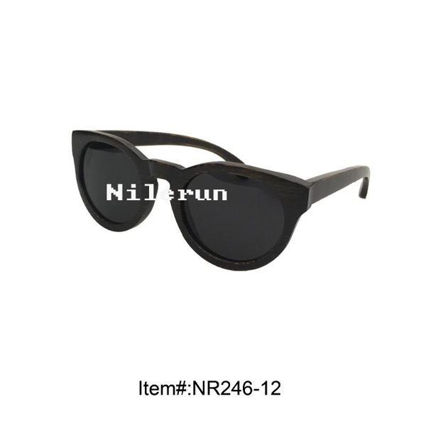 sunglasses handmade round antique black bamboo, White;black
sunglasses handmade round antique black bamboo, White;black