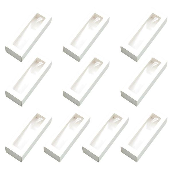 gift wrap 10pcs macaron pvc boxes with clear window paper packaging box cookie containers for home dessert shop (white paper, small) 
gift wrap 10pcs macaron pvc boxes with clear window paper packaging box cookie containers for home dessert shop (white paper, small)