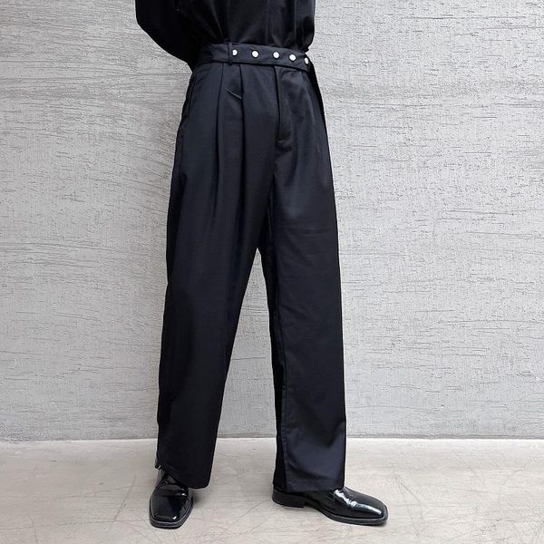 men's pants autumn high waist straight casual korean version loose sagging trousers hairstylist youth floor wide leg, Black
men's pants autumn high waist straight casual korean version loose sagging trousers hairstylist youth floor wide leg, Black