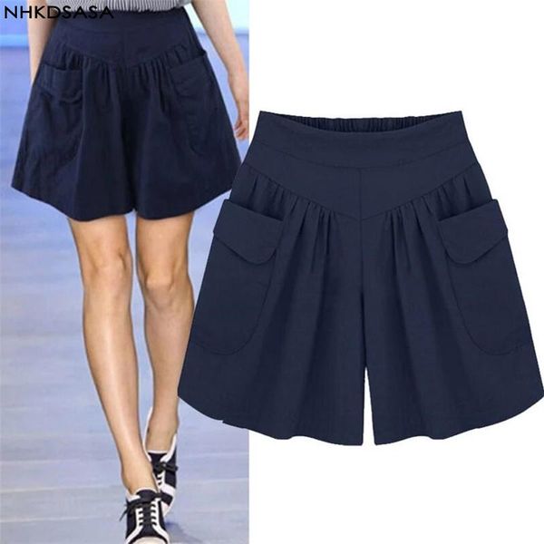 women's shorts nhkdsasa fashion for women plus size summer soft elastic waist short pants loose black navy femme street casual, White;black
women's shorts nhkdsasa fashion for women plus size summer soft elastic waist short pants loose black navy femme street casual, White;black