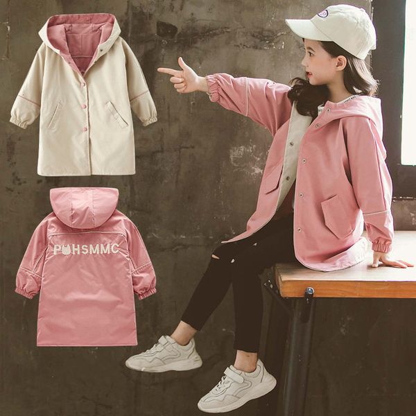 2021 new girls trench coat hoodies jacket 4-6 8 10-12 13 teenage boys double-sided outfits autumn overcoat outerwear children x66v, Blue;gray
2021 new girls trench coat hoodies jacket 4-6 8 10-12 13 teenage boys double-sided outfits autumn overcoat outerwear children x66v, Blue;gray