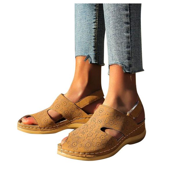 sandals 2021 women flower embossed shoes woman wedge summer hollow roman ladies platform sandalias mujer, Black
sandals 2021 women flower embossed shoes woman wedge summer hollow roman ladies platform sandalias mujer, Black