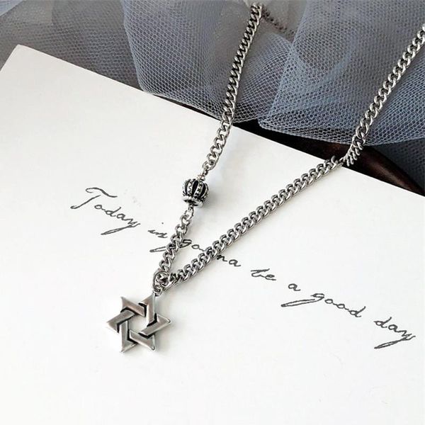 chains creative thai silver craft retro hexagonal star crown lady necklace pendant charm fresh anniversary jewelry accessories
chains creative thai silver craft retro hexagonal star crown lady necklace pendant charm fresh anniversary jewelry accessories