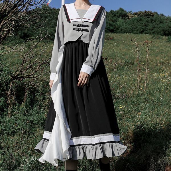 dressed cheese robe eteon the irregular run big ruffled in japanese kawaii sea style 5f7v, Black;gray
dressed cheese robe eteon the irregular run big ruffled in japanese kawaii sea style 5f7v, Black;gray