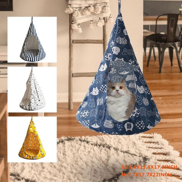 cat bed tent hammock hanging bed tent cone shape breathable cat house linen sponge hanging cage cover pet supplies
cat bed tent hammock hanging bed tent cone shape breathable cat house linen sponge hanging cage cover pet supplies