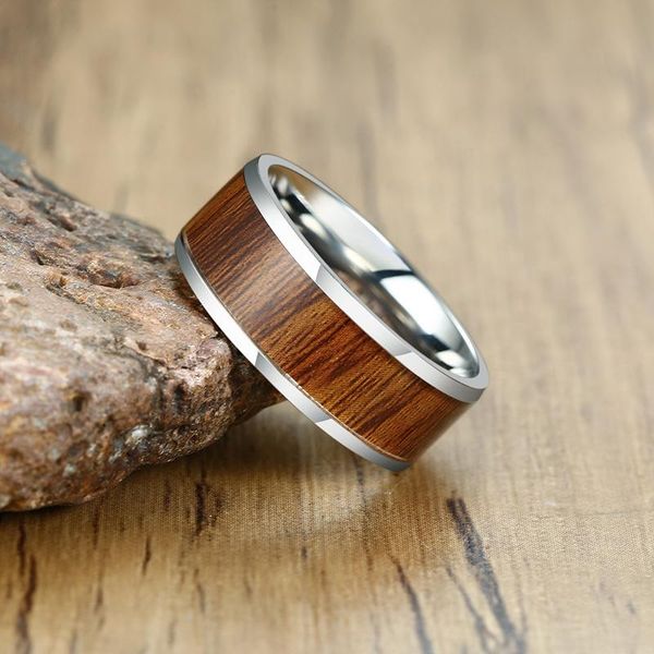 wedding rings basic 8mm stainless steel band for men with wood inlay male gifts jewelry, Slivery;golden
wedding rings basic 8mm stainless steel band for men with wood inlay male gifts jewelry, Slivery;golden