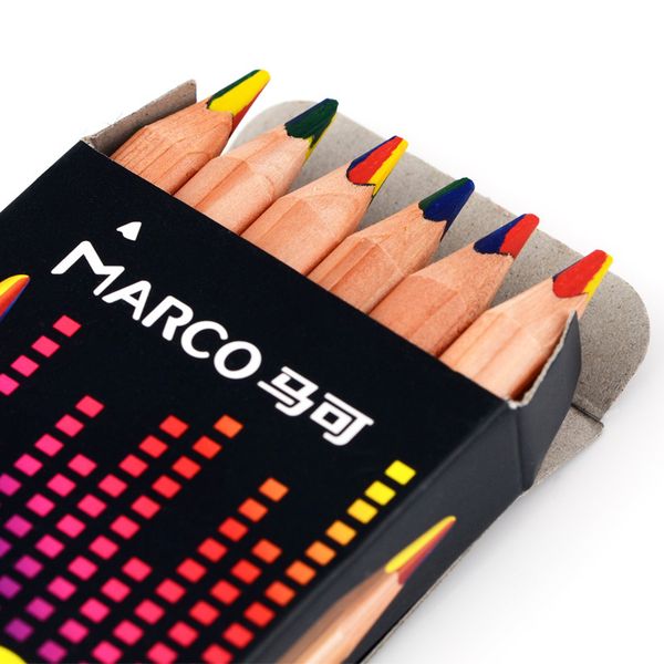 New arrival 6pcs/lot Marco 4 colors rainbow pencil thick triangle pole easy grip graffti pencil
New arrival 6pcs/lot Marco 4 colors rainbow pencil thick triangle pole easy grip graffti pencil