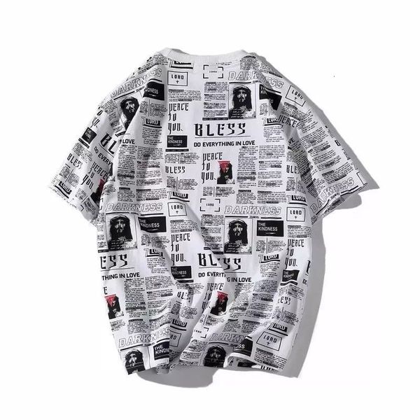 2021 new newpaper print t shirts men harajuku hip hop casual short sleeve tees cool tshirt streetwear male t0ek, White;black
2021 new newpaper print t shirts men harajuku hip hop casual short sleeve tees cool tshirt streetwear male t0ek, White;black