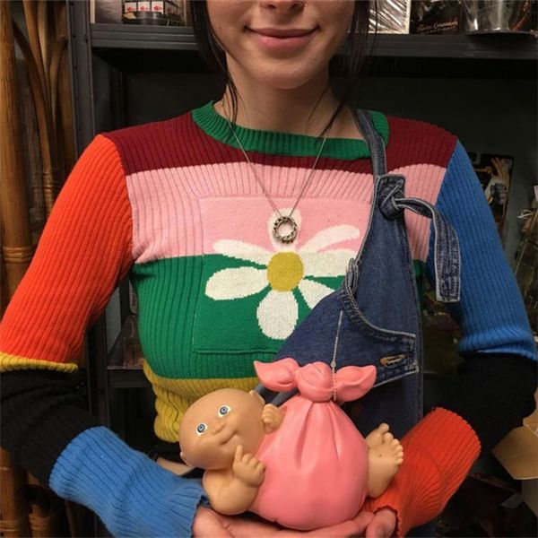 harajuku knitted sweater rainbow sweaters stripe knitted turtleneck pullovers winter clothes cotton long women sweater, Black
harajuku knitted sweater rainbow sweaters stripe knitted turtleneck pullovers winter clothes cotton long women sweater, Black