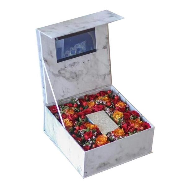 customized 7 inch lcd screen light control invitation card valentine's day flower video gift packaging box
customized 7 inch lcd screen light control invitation card valentine's day flower video gift packaging box
