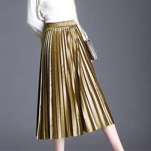 skirts spring fall fashion womens elastic high waisted green golden silver black velvet long skirt , female woman pleated velour
skirts spring fall fashion womens elastic high waisted green golden silver black velvet long skirt , female woman pleated velour