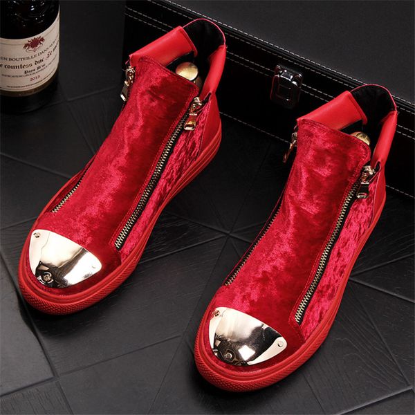 2020 new men fashion casual ankle boots spring autumn flock leather metal decoration riding boots high hip hop shoes, Black
2020 new men fashion casual ankle boots spring autumn flock leather metal decoration riding boots high hip hop shoes, Black