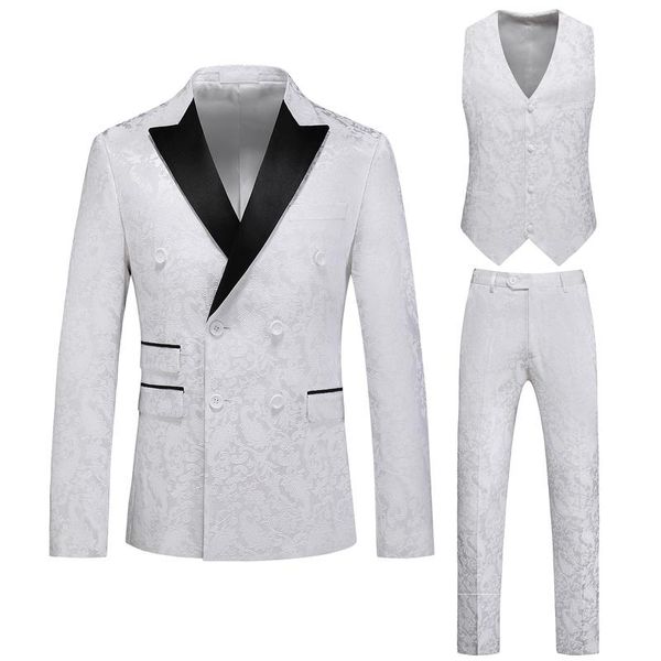 men's suits & blazers 6xl(jacket+vest+pants) suit tuxedo double breasted shawllapel hollow carved wedding prom groom 3 piece, White;black
men's suits & blazers 6xl(jacket+vest+pants) suit tuxedo double breasted shawllapel hollow carved wedding prom groom 3 piece, White;black