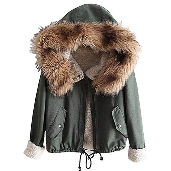 women's jackets 2021 winter women coat thick cotton jacket womens outwear parkas fleece hooded short warm pocket #1017, Black;brown
women's jackets 2021 winter women coat thick cotton jacket womens outwear parkas fleece hooded short warm pocket #1017, Black;brown