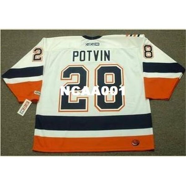 668 #28 felix potvin new york islanders 1999 ccm retro hockey jersey or custom any name or number retro jersey, Black
668 #28 felix potvin new york islanders 1999 ccm retro hockey jersey or custom any name or number retro jersey, Black